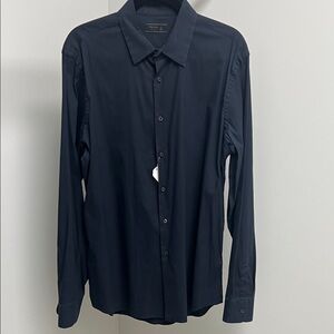 Prada Men's Deep Blue Dress Shirt